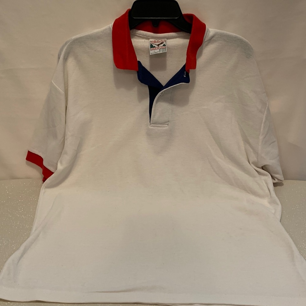 Great American originals white polo shirt. Size large